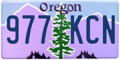 OR license plate 977KCN