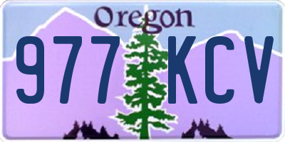 OR license plate 977KCV