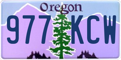 OR license plate 977KCW