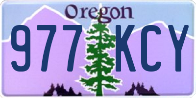 OR license plate 977KCY