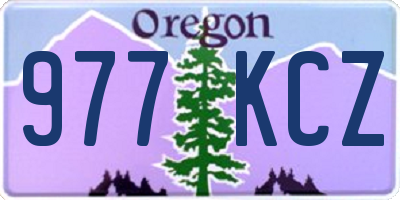 OR license plate 977KCZ