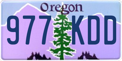 OR license plate 977KDD