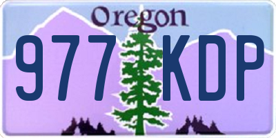 OR license plate 977KDP