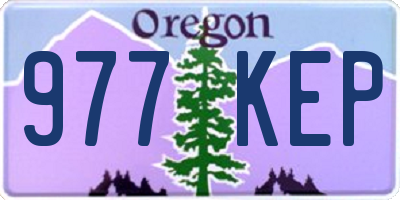 OR license plate 977KEP