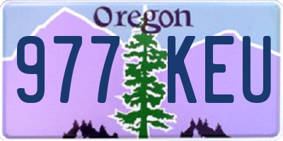 OR license plate 977KEU