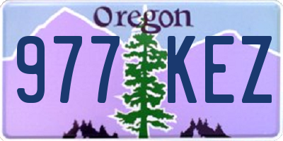 OR license plate 977KEZ