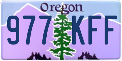 OR license plate 977KFF