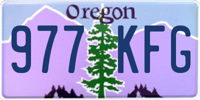 OR license plate 977KFG