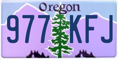 OR license plate 977KFJ