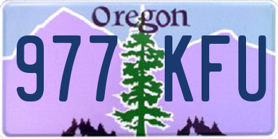 OR license plate 977KFU