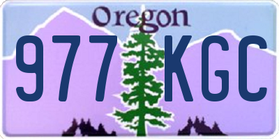 OR license plate 977KGC
