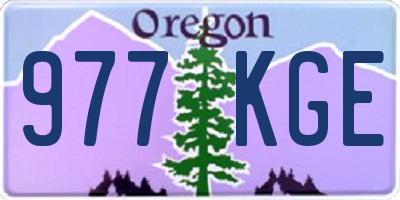 OR license plate 977KGE