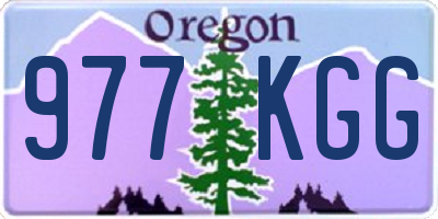 OR license plate 977KGG