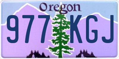 OR license plate 977KGJ