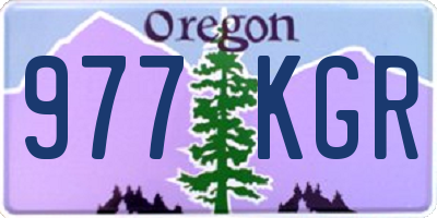 OR license plate 977KGR