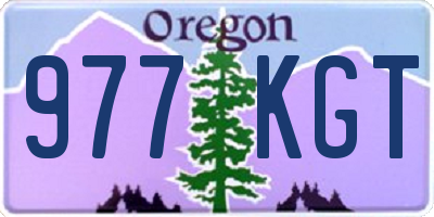 OR license plate 977KGT