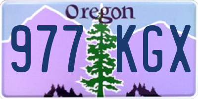 OR license plate 977KGX