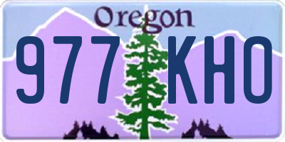 OR license plate 977KHO