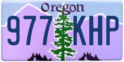 OR license plate 977KHP