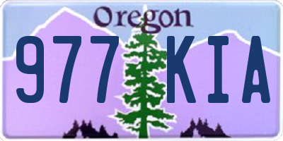 OR license plate 977KIA