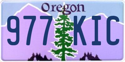 OR license plate 977KIC