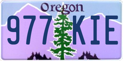 OR license plate 977KIE