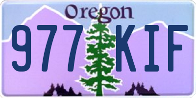 OR license plate 977KIF