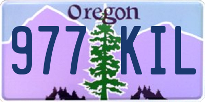OR license plate 977KIL