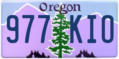 OR license plate 977KIO