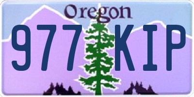 OR license plate 977KIP