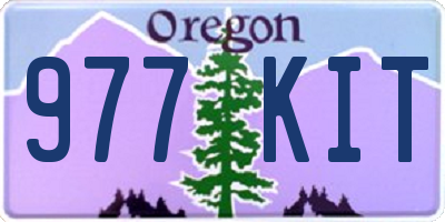 OR license plate 977KIT
