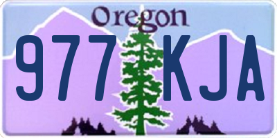 OR license plate 977KJA