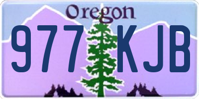 OR license plate 977KJB