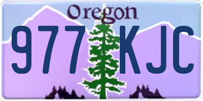 OR license plate 977KJC