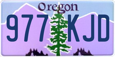 OR license plate 977KJD