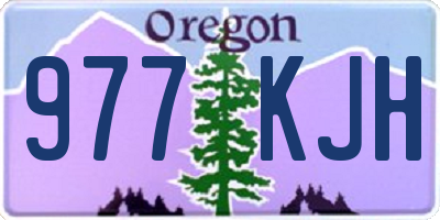 OR license plate 977KJH