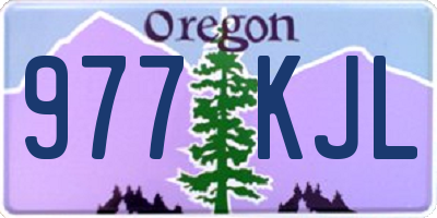 OR license plate 977KJL