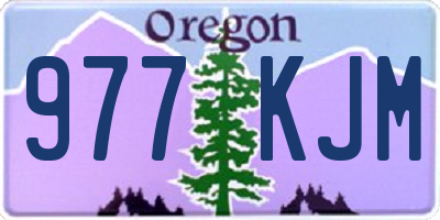 OR license plate 977KJM