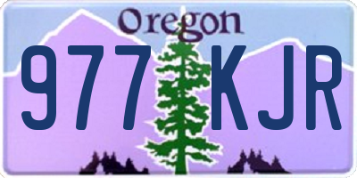 OR license plate 977KJR