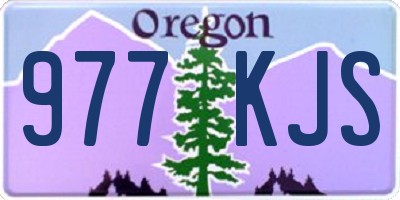 OR license plate 977KJS