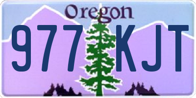 OR license plate 977KJT