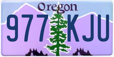 OR license plate 977KJU