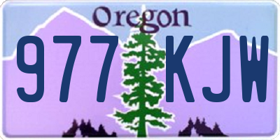 OR license plate 977KJW