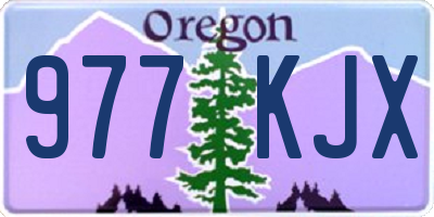 OR license plate 977KJX