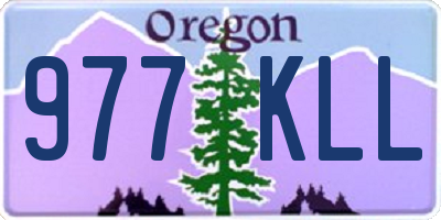 OR license plate 977KLL