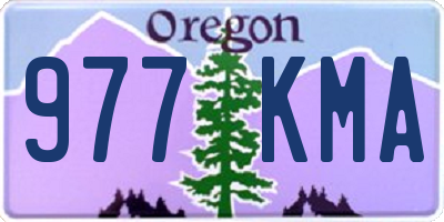 OR license plate 977KMA