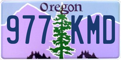 OR license plate 977KMD