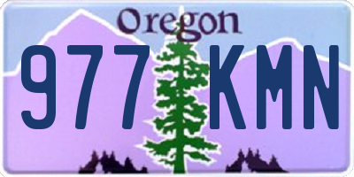 OR license plate 977KMN