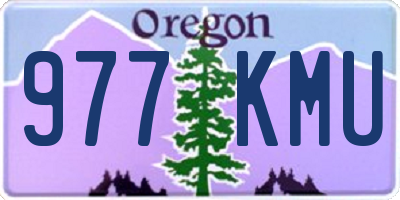 OR license plate 977KMU