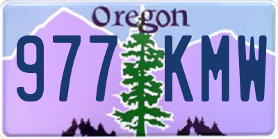 OR license plate 977KMW